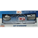 Kit Acessórios De Banheiro 5 Peças Metal e Inox Standard