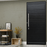 Porta Pivotante em Alumínio Black 230x124x6 Abertura Esquerda 