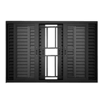 Janela Veneziana 200x100x7.2 Em Alumínio Black 