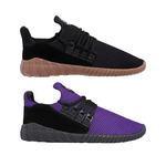 Kit 2 Pares de Tênis Kingston - Preto e Bege / Roxo