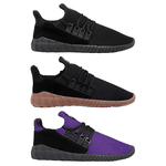 Kit 3 Pares de Tênis Kingston - Preto / Preto e Bege / Roxo