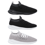 Kit 3 Pares de Tênis Tiggos - Preto / Preto e Branco / Cinza
