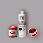 Kit Pó Descolorante Vermelho + Água Oxigenada 500ml + Máscara Matizadora 250g - Crie Mini - Edição Especial by FR 