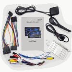 MULTIMIDIA HTECH 2 DIN 7 POL ANDROID 4GB 64GB CarPlay e Android Auto
