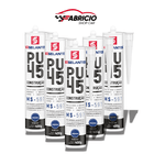 Kit 5 Selante Silicone Pu45 Construções Vidros Acabamentos Premium