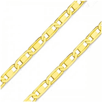 Corrente De Ouro 18k Piastrine De 2,0mm Com 50cm