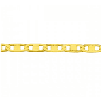 Corrente De Ouro 18k Piastrine De 2,0mm Com 50cm