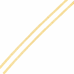Corrente De Ouro 18k Veneziana Dupla De 1,0mm Com 40cm