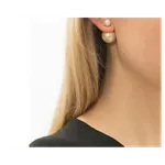 Brinco De Ouro 18k Estilo Mise En Diores