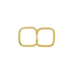 Brinco Infantil De Ouro 18k Argola Quadrada Plus PP