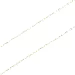 Corrente De Ouro 18k Elo Americano De 45cm Com Coração Entrelaçado