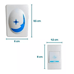 Campainha Sem Fio residencial inteligente eletrônica Wifi até 100 Metros wireless c/ vários toques bivolt plug play longo alcance resistente a água