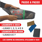 Kit Restaurador de Farol e lanternas Drfarol Polimero Verniz Uv Faça em ate 10 Farois profissional revitalizador limpa e recupera fosco amarelado novo