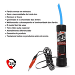 Kit Restaurador de Farol e lanternas Drfarol Polimero Verniz Uv Faça em ate 10 Farois profissional revitalizador limpa e recupera fosco amarelado novo