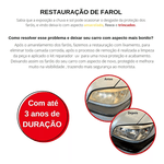 Kit Restaurador de Farol e lanternas Drfarol Polimero Verniz Uv Faça em ate 10 Farois profissional revitalizador limpa e recupera fosco amarelado novo