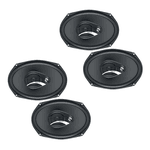 Kit Alto Falantes 2 Pares Hertz Dcx 690.3 6x9 Polegadas 180w Rms Dieci 3 Vias Triaxial Coaxial