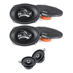 Kit Alto Falantes 2 Pares Dcx 690.3 6x9 Pol 180wrms 3 Vias Triaxial Coaxial + 1 Par Dcx87.3 3,5 Pol 60wrms Coaxial Dieci 