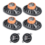 Kit Alto Falantes 2 Pares Dcx 690.3 6x9 Pol 180wrms 3 Vias Triaxial Coaxial + 1 Par Dcx87.3 3,5 Pol 60wrms Coaxial Dieci 