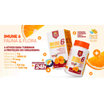 IMUNE 6 - Vit C 1g + Vit D 2000Ui + Selênio 34mcg + Zinco 7mg + Vit A 0,6mg + Vit B6 1,3mg) - 60 capsulas