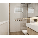 Janela Maxim-ar 40x60x8cm Grade Quadriculada Aço - Branco