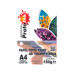 PAPEL FOTO A4 TRANSP. ADESIVO LEITOSO P D'ÁGUA 150G 10FLS PROTOINK