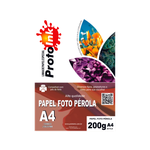 PAPEL FOTO A4 GLOSSY PEROLA 200G 20FLS PROTOINK