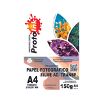 PAPEL FOTO A4 FILME ADESIVO TRANSP. 150G 10FLS PROTOINK