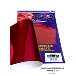 Papel Lamicote Vermelho A4 250g 10 Fls