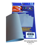 Papel Metalizado Prata A4 150g 15 Fls