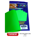 Papel Neon Verde A4 180g 20 Fls