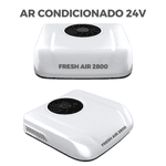 AR CONDICIONADO DE TETO PARA MOTORHOME 8.800 BTUS, 24V, COR BRANCO - TOP RV