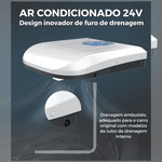 AR CONDICIONADO DE TETO PARA MOTORHOME 8.800 BTUS, 24V, COR BRANCO - TOP RV
