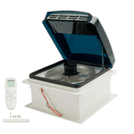 Ventilador de Teto com Claraboia Hélice 3 Velocidades AUTOMATICA 12V Modelo: VENTILADO com grade 350x350