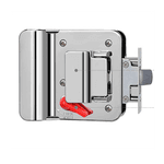 Fechadura para Porta De Entrada Motorhome CROMADO Modelo Americana