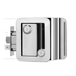 Fechadura para Porta De Entrada Motorhome CROMADO Modelo Americana