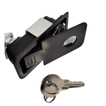 Trava da Porta da Escotilha Retangular com Cava Push cor Preto - TOPRV