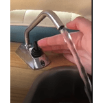 TORNEIRA DE AGUA COM ACIONAMENTO 12V GIRO 360 COR CROMO - MODELO FA12V