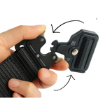Cinto Tático com Fivela de Engate Rápido- Preto