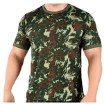 Camiseta Camuflada Adulto Masculina 100% Algodão