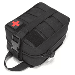 Bolsa Tática Preto Organizadora de Primeiros Socorros – Emergência Portátil Militar
