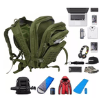 Mochila Tática Multi- funcional Impermeável 50 Litros - Verde selva