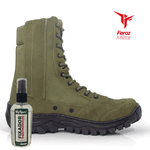 Coturno Coyote novo Modelo SELVA (VERDE ) Padrão EB - Com Zíper