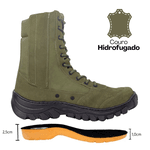Coturno Coyote novo Modelo SELVA (VERDE ) Padrão EB - Com Zíper