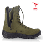 Coturno Coyote novo Modelo SELVA (VERDE ) Padrão EB - Com Zíper