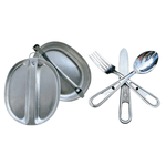 Kit Marmita Militar com Talher Inox 