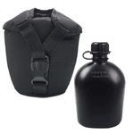 Kit Cantil e Porta cantil Militar - Preto