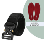 Cinto Tático com Fivela de Engate Rápido- Preto