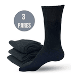 Kit 3 Pares Meia Militar Cano Longo P/ Botas e Coturnos (Preto)