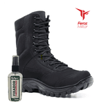 Coturno Coyote Preto - Com Zíper 