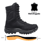 Coturno Coyote Preto - Com Zíper 
